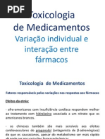 Toxicologia de Medicamentos