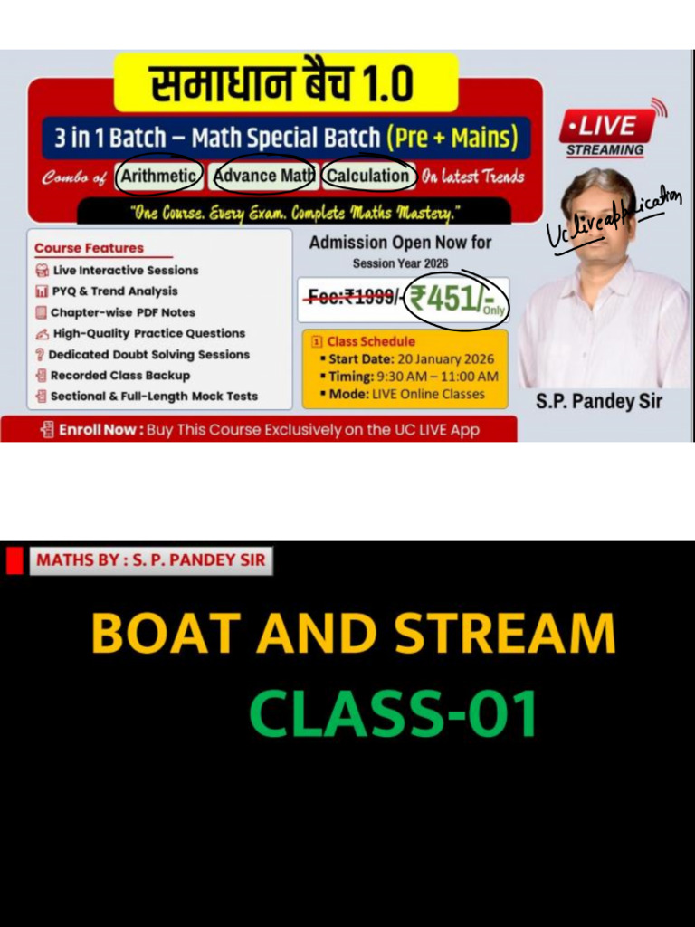 Foundationbatch1.O(Boat and Stream Class-01).PDF | PDF