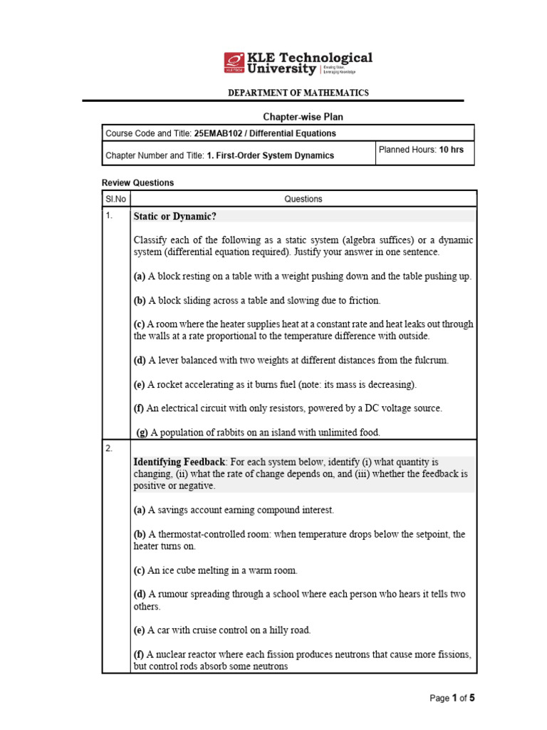 Diff Eq LP | PDF