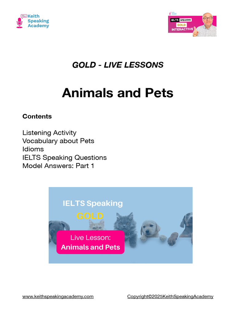 Animals Pets Lesson Notes 22 January 2026 | PDF | Endangered Species ...
