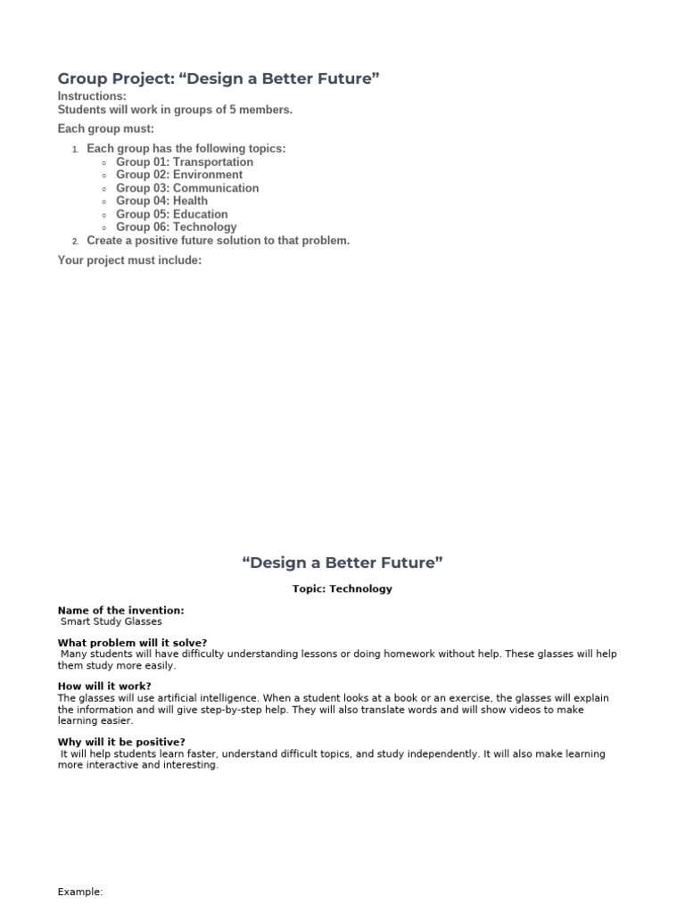 Project Example | PDF