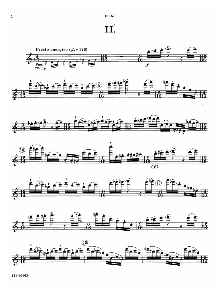 リーバーマン　フルート協奏曲　スコア Liebermann Sonata | PDF