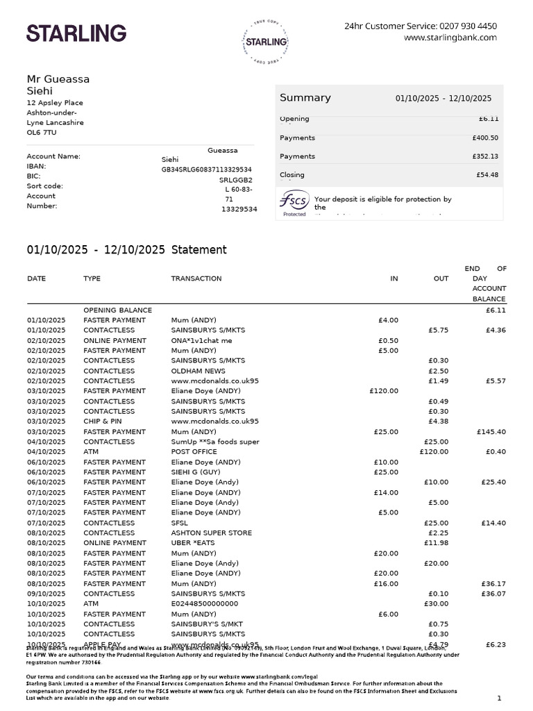 Bank statement _Converted | PDF | Interest | Annual Percentage Rate