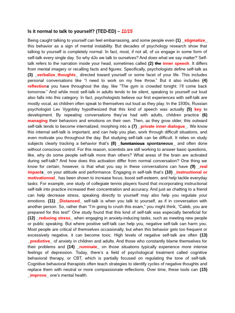Gap Fill Listening Practice Test (1) | PDF | Obsessive–Compulsive ...