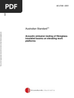 As 4748-2001 Acoustic Emission Testing of Fibreglass-Insulated Booms On Elevating Work Platforms