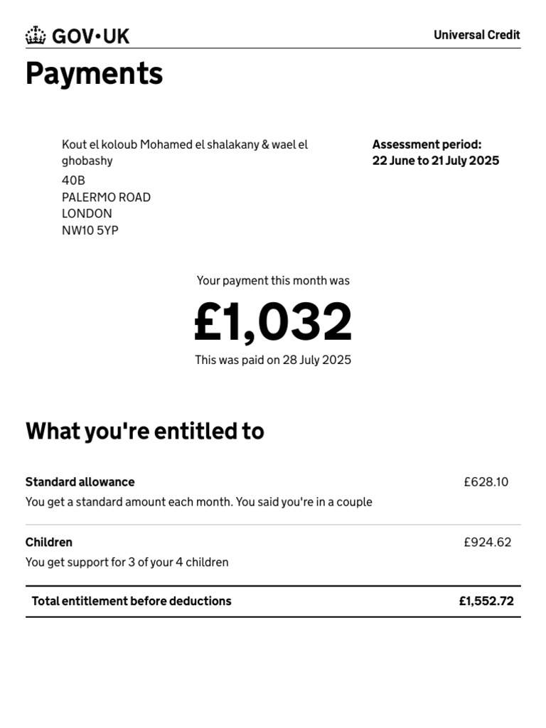 Payments - Universal Credit(1) | PDF | Mobile App