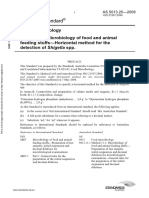 As 5013.25-2009 Food Microbiology Microbiology of Food and Animal Feeding Stuffs - Horizontal Method For The