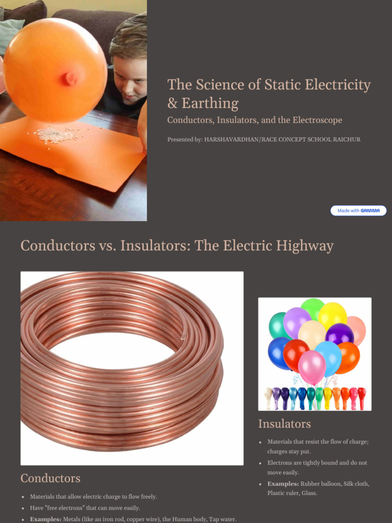 The Science of Static Electricity and Earthing | PDF | Electric Charge ...