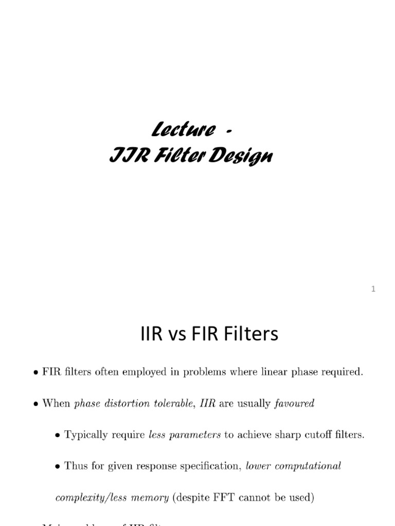 Module 3 IIR Butterworth Filter | PDF | Filter (Signal Processing ...