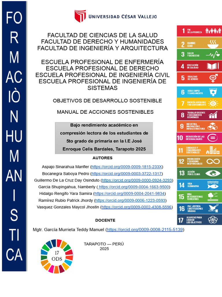 Manual de Acciones Sostenibles 1 | PDF | Comprensión lectora | Aprendizaje