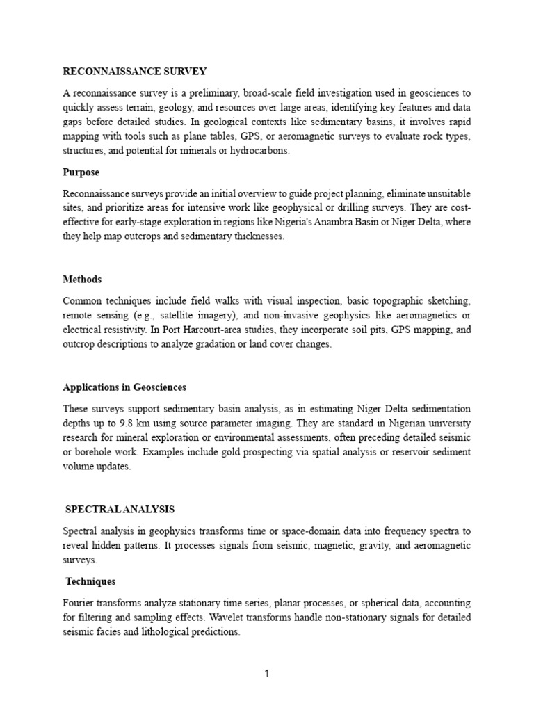 GPH 201 Geophysical Methods | PDF | Geology | Earth Sciences