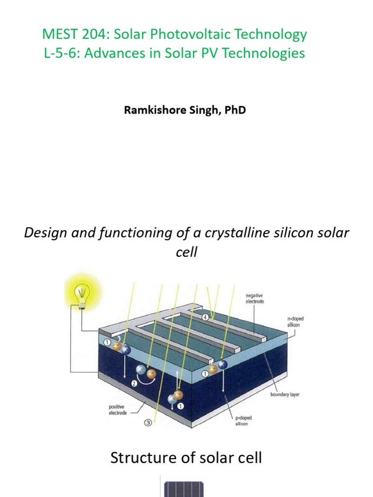 SPVT L5-6 | PDF | Solar Cell | Thin Film Solar Cell