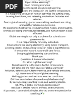 MUN GSL Speech Template and Example | PDF