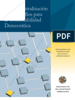 La Descentralización y los Desafíos para la Gobernabilidad Democrática - Por OEA