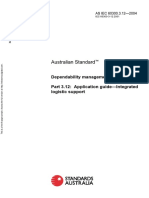 As IEC 60300.3.12-2004 Dependability Management Application Guide - Integrated Logistic Support