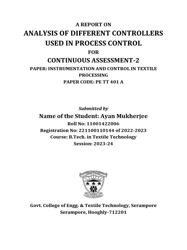 Process Control | PDF