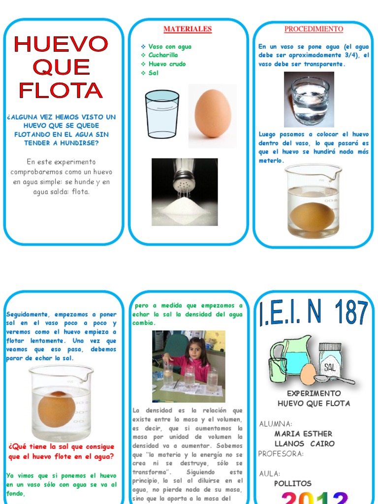 Huevo Flota triptico
