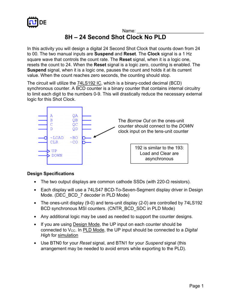 8H - 24 Second Shot Clock No PLD | PDF | Digital Technology | Computing