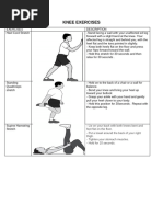 Knee Isometric Exercises for Rehab | PDF | Knee | Musculoskeletal System