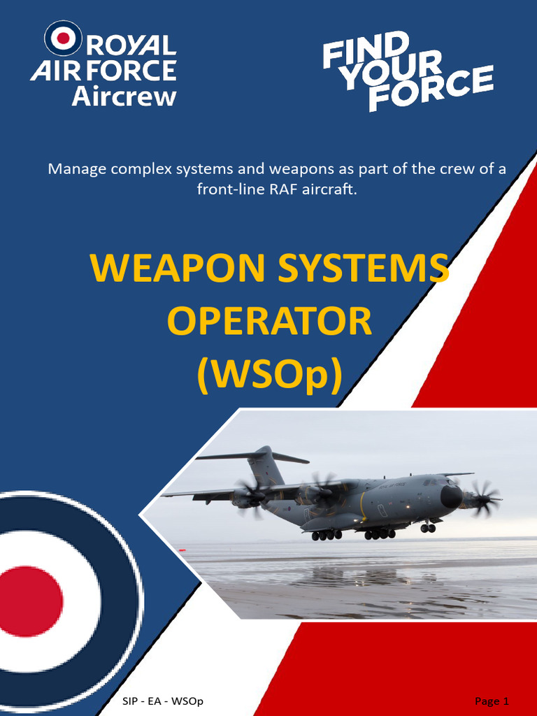 Weapons Systems Operator (WSOp) Royal Air Force | PDF