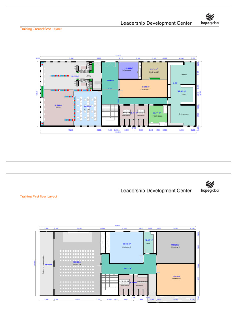 Training Center With Dimension | PDF