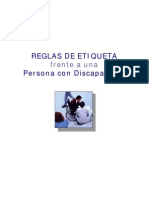 Reglas de Etiqueta Frente A Una Persona Con Discapacidad