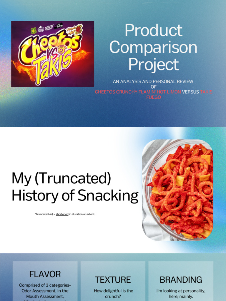 Product Comparison Project | PDF | Food Industry | Snack Food