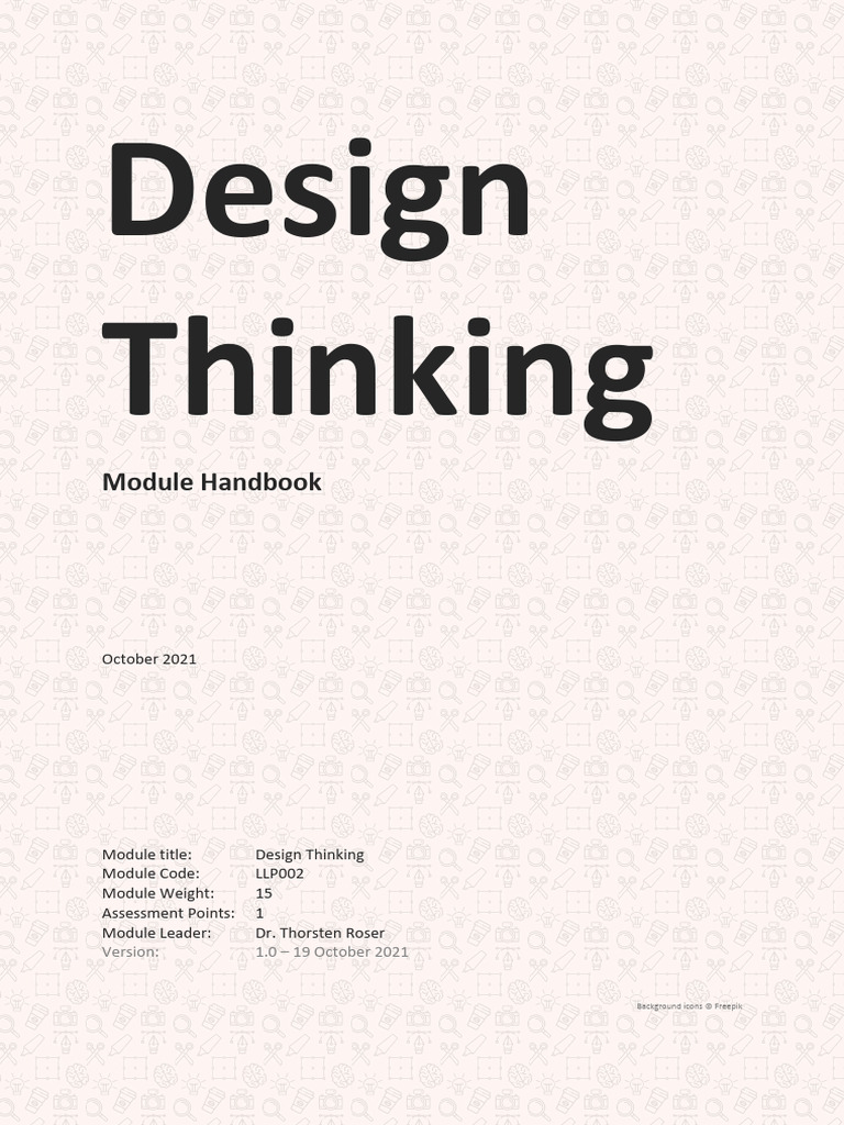 21LLP002 Design Thinking Handbook 2021-22_final_updated | PDF