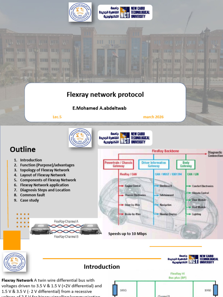 Sec 5 Flexray | PDF | Network Topology | Resistor