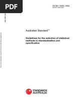 As ISO 13425-2004 Guidelines For The Selection of Statistical Methods in Standardization and Specification