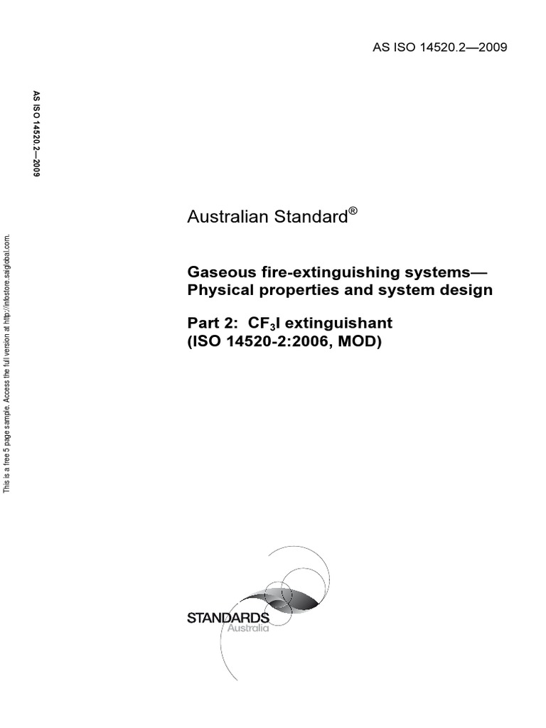 As ISO 14520.2-2009 Gaseous Fire-Extinguishing Systems - Physical ...