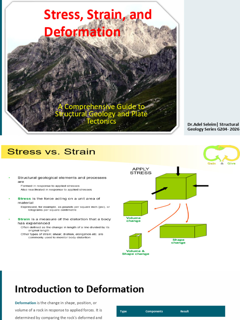 Lecture 2 Stress, Strain, And Deformation in Structural Geology | PDF
