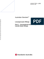 As ISO 7376.1-2002 Laryngoscopic Fittings Conventional Hook-On Type Handle Blade Fittings