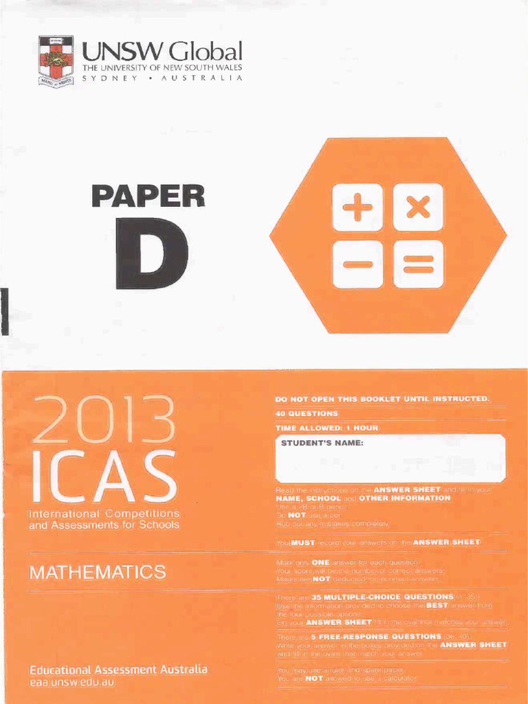2013 Maths D | PDF