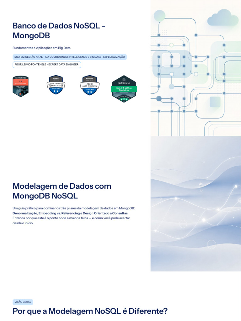 Banco de Dados NoSQL MongoDB Modelagem | PDF | No SQL | Recuperação de ...