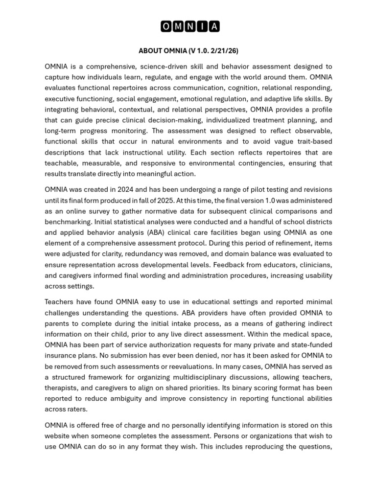 About Omnia | PDF