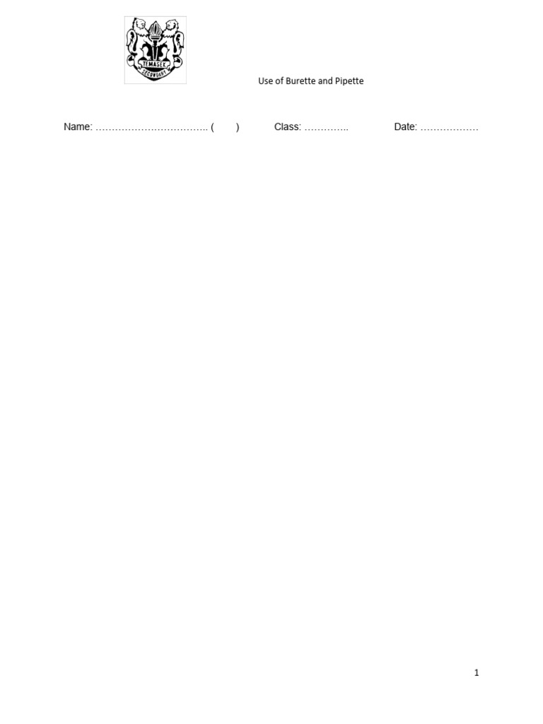 Kami Export - (With Notes and Answers) Practical Practice for Titration ...