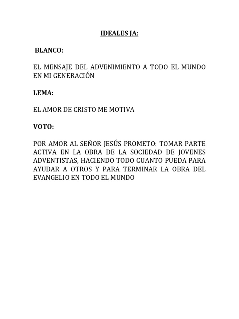Ideales Ja | PDF