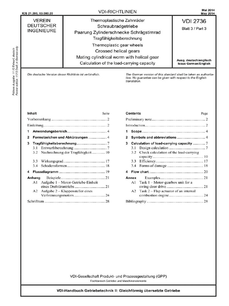 Vdi 2736 Blatt 3 | PDF