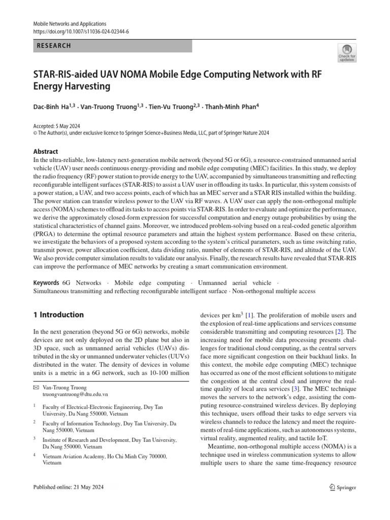 [MONET] STAR-RIS-Aided UAV NOMA Mobile Edge Computing Network With RF ...