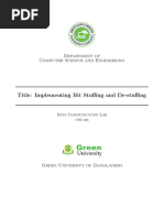 Bit Stuffing Program in C | PDF