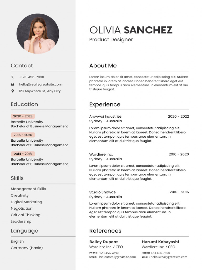 PDF Cv Tamplate | PDF