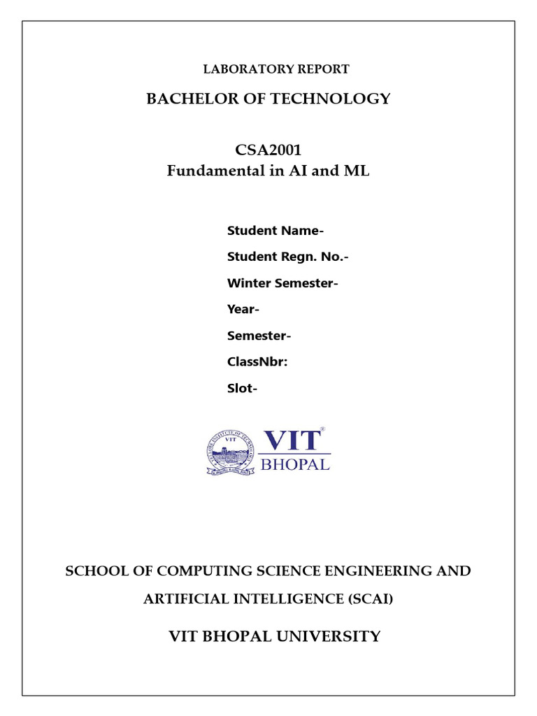 Lab Report Template | PDF