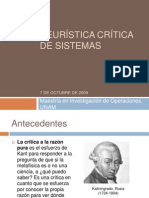 Heurística de Sistemas Críticos