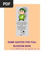 Download Some Quotes for Full Blossom Mind by awanggoneng SN10212500 doc pdf