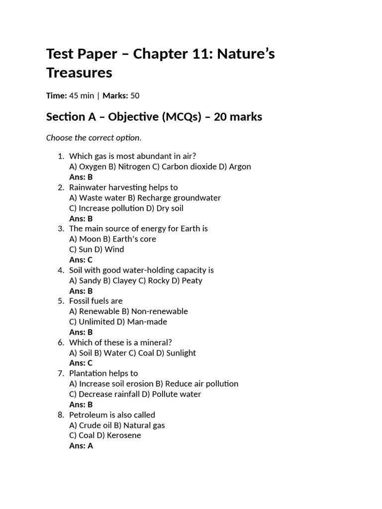 Test Paper | PDF