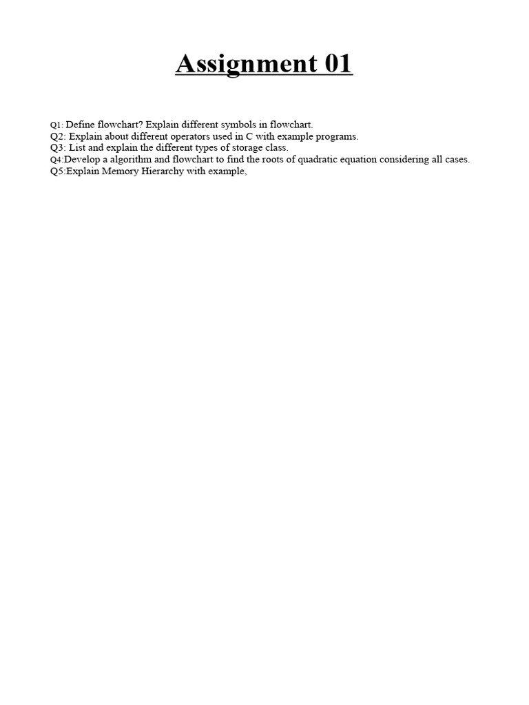 Assignment 01 PPS | PDF
