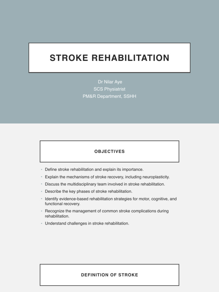 Stroke Rehabilitation year 3PDF | PDF | Stroke | Physical Therapy