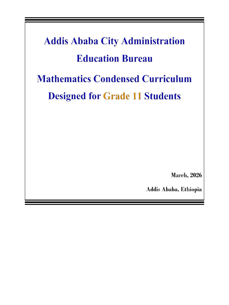 Math G-11 Condensed 5th Month | PDF