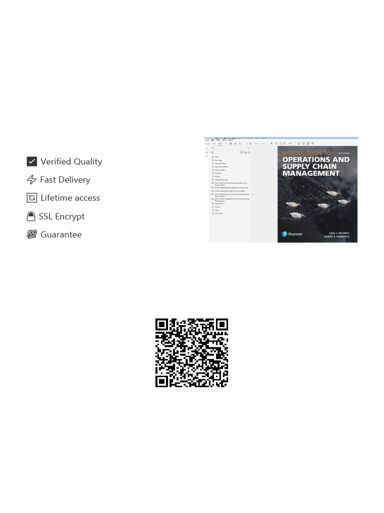 Original PDF Introduction To Operations and Supply Chain Management 5th ...
